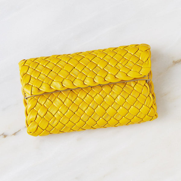 FALORNI×GinzaBeaute ファロルニ ギンザボーテ スマートフォンケース ウォレットケース ショルダーバッグ メンズ レディース 男女兼用 ラムレザー レザー 本革 羊革 イエロー