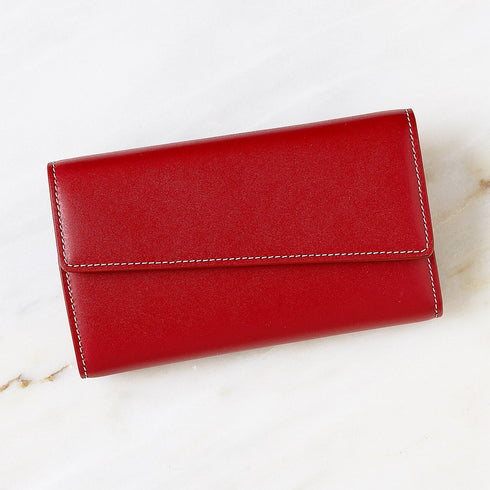 Cristian Marcucci×GinzaBeaute クリスチャン マルクッチ ギンザボーテ スマートフォンケース ウォレットケース ショルダーバッグ メンズ レディース 男女兼用 レザー 本革 レッド