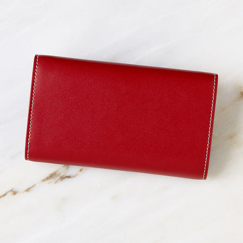 Cristian Marcucci×GinzaBeaute クリスチャン マルクッチ ギンザボーテ スマートフォンケース ウォレットケース ショルダーバッグ メンズ レディース 男女兼用 レザー 本革 レッド